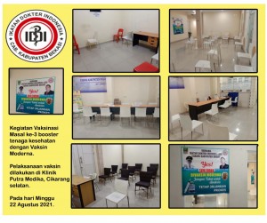 vaksin booster IDI Kab bekasi
